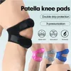 Ellenbogen-Knie-Pads Fitness 1 Riemen des Sportbeinstücks Einstellbar Laufen Wandern Neutral Outdoor Gym Patella-Schutz Drop Lieferung Outd Dh1Gq