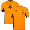 T-shirts hommes 2023 Saison Nouveau F1 McLaren Team Jersey Hommes Enfants Fans T-shirt d'été de haute qualité Mâle Respirant Manches courtes Enfants Tee Tops