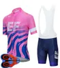 EF Education First Team Bike Cycling Short Sleeve Jersey Bib Shorts Set 2021 Summer Quick Dry Mens Mtb Bicycle Uniform Road Racing5506030