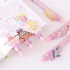 Stylo Meutral rose facile à frotter pour fille, petit Gel frais Kawaii, capuchon à séchage rapide, fournitures de Journal neutres, 6 pièces/ensemble