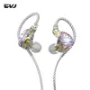 Headphones CVJ Shine diamondencrusted highquality inear wired headphones extension of 2.5 m cable hifi iem River Dusk Autumn Moon CSN