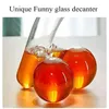 Decanter per whisky unico Liquore divertente Contenitore in vetro creativo Scotch Tequila Brandy Rum Bourbon Distributore di vino Accessori bar 240122