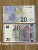Copie d'argent, taille réelle 1:2, pièces de monnaie en dollars américains, billets de banque, jetons de Collection réels, accessoires à puce, Euro britannique Fak Mauro