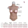 Accessoires de costumes Faux poitrine CDE Cup Femme Cosplay sans huile pour Sissy Transgenre Shemale Drag Queen Réaliste Silicone Sein 8ème génération