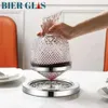 360 Roterande vin Decanter Tumbler Design Dispenser Crystal Lead Free Glass Jud Gift Home Bar Decor Art Glassware 1500 ml Barware 240122