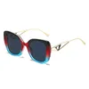 Gafas de sol Gafas de sol cuadradas en forma de corazón coloridas para hombres y mujeres Diseño de marca Conducción de lujo Marco de metal Gafas de sol Gafas Sombrillas 2024 YQ240120