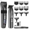 Hårklippare Hatteker Professional Hair Clippers och T-Blade Kit för män trådlöst skägg Barber Clipper Hair Cutting Kit Haircut Groom YQ240122