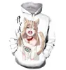 Anime Neko Cat Girl 3D Bluzy Galaxy Space Gokugegeta Print Streetwear Menwomen Bluza Pullovers9157943