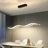 Moderne LED-Pendelleuchten, minimalistische Streifen-Pendelleuchte für Wohnzimmer, Esszimmer, Küche, Decke, Kronleuchter, Dekor, Glanzbeleuchtung