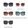 Lunettes de soleil de créateurs Fashion Poumanes de soleil polarisées Personnalité UV résistants Femmes Goggle Retro Square Soleil Verre Casual Epice avec boîte