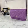 10a kvinnor crossbody väska plånbok svart handväska kaviar guldkedja klassisk klaff axel väska designer väskor satchel