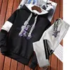 Herren -Tracksuits Herren Patchwork Design Luxus Hoodie Set Marke Sweatshirt und Jogginghosen Anzug bieten zufällige Harajuku Y2K Hoody Sports Streetwear