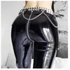 Capris Women's Faux Leather Leggings Mirror Shiny Zip Skinny Fit for Dancing Outside Club Internet Hot Blogger Ouc492