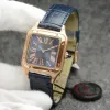 U1 TOP AAA Dumont Ladies Watch wiele kolorowych cyfr rzymskich diamentowych zbiorników ramki Diamond Bezel Casual Real Heth Quartz Ultra Thin Series Sapphire Swiss Wristwatch de 0490