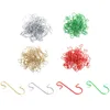 Christmas Decorations 50Pcs Ornament Metal S-Shaped Hooks Holder Xmas Tree Ball Pendant Hanging For Home Navidad Year 2024