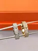 Cluster Anéis Marca Aniversário Presentes Jóias Para Mulheres Twist Lock Ring Rose Gold Moda Noivado Luxo
