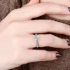 Anéis NeeTim Real 3 quilates moissanite anel de casamento para mulheres 925 prata esterlina redondo brilhante laboratório diamante anéis de noivado presente