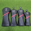 Eenvoudige sfeer Golf Woods Headcovers Covers voor Driver Fairway Clubs Set Heads PU-leer Unisex 240122