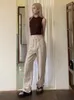 Женские брюки ADAgirl, хаки, джинсы Harajuku с цветочным принтом, ретро Y2k, широкие брюки, женские прямые длинные высокие брюки Cottagecroe