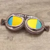 Lunettes d'extérieur Nouveau rétro Moto lunettes hommes Vintage Moto classique lunettes pilote Steampunk coupe-vent anti-poussière lunettes de plein air lunettes de sport 240122