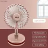 Electric Fans Usb Rechargeable 500Mah Mini Electric Fan Portable Adjustable Standing Handheld Fan Office Cooling Fans Air Cooler Desktop FanL240122