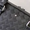 10A 7045-1 Herrentasche Schwarze Spezial-Umhängetasche aus Rindsleder Aktentasche Mont Blanc Aktentasche Vollleder-Boxtasche Designertasche Handtasche Luxustasche Presstasche