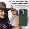 CASEiST Luxe Cowboyhoed Stof Textuur Magneet Telefoonhoesje Ingebouwde magnetische ring Vloeibare siliconenlegering Beschermer Canvas Doek Hoes voor iPhone 15 14 13 12 Pro Max Plus