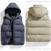 lu Herren-Outfit, Outdoor-Jacken, Hoodies, Daunenparkas, Pufferweste, Jackenoberteile, Herren-Oberbekleidung, Mäntel, Wintermantel, lässig, warm, Strickjacke, abnehmbar