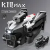 Zangão K10 MAX, HD três câmeras, obstáculo profissional para evitar, fotografia aérea fluxo óptico quadcopter sem escova UAV