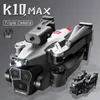 Ny K10 Max Drone, HD tre kameror, professionellt hinder Undvik, flygfotografering Optical Flow Brushless Quadcopter UAV