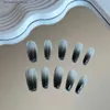 False Nails Nail Art Press on Acrylic Nails Almond Nails Fake Christmas Easter COMBO Q240122