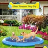 Juguetes de baño Inflable Agua Spray Mat Antideslizante Mascota Jugar al aire libre para juegos de piscina de verano Jugar juguete Sprinkle 230923 Drop Entrega Baby Ki Dhsoy