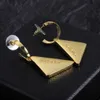 Stud Designer Brincos de Ouro para Mulheres Triângulo Brincos Jóias Moda Triangular Ear Studs Mulher Hoop P Brinco Amor GiftTSTC