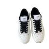 Xiaoxiangfeng Panda-Schuhe, transparente Sohle, kleine weiße Schuhe, Damen 2022 neue Alphabet-farbige Schnür-Sportschuhe mit dickem Brett