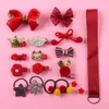 18 Piece Children's Clip Set Princess Hair Bow Baby Edge Clip Headpiece