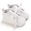 First Walkers Born Baby White Baptismal Shoes Anti Slip Fashionable Walking Cross