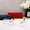 Carti Premiere Tasarımcı Güneş Gözlüğü Erkekler Kadınlar Serisi Anti Ayna Gözlükleri Çerçeve Güneş Gözlükleri Panter Kafa Aksesuarları Business Attibute Gözlükler
