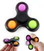 Preto Spinner Toy Dedo Brinquedos Spinning Top Push Bubble Sensory Hand Fingertip Spinners Wholesale5834613