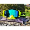 Óculos ao ar livre IOQX Dirt Bike Goggles Proteção UV Motocross Óculos ATV Off Road Esqui Ciclismo Lente Sunglass Outdoor Sports Capacete Máscaras 240122