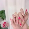 False Nails Wearable Manicure French Fake Waterproof Valentine's Day Collection Full Cover Press On Nail Tips Women