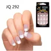 Kunstnagels 24 stuks prachtige ontwerpen Franse Abs hars nep nagel set Fl manicure kunst tips drop levering gezondheid schoonheidssalon Dhebp