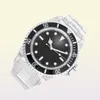 Высококачественные роскошные дайв -часы Mens Automatic 14060M Black No Date Watches Clasp Ceramic Bezel Chrono Date Heanlable Steel Watch6537000