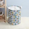 Fashion Print Laundry Basket with Drawstring Lining Portable Foldable Storage Bag Hamper for Kids Toys Dirty Clothes Basket 240118