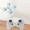 Drone de controle remoto com quadcóptero fixo de altitude de luz LED como brinquedos para presentes