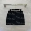 Tweedelige damesrokken tanks set luxe ontwerper zwarte rok voor vrouw elegante sexy minirok vest outfit