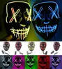 Halloween Led Light Up Mask Många alternativ Party Cosplay Masks The Purge Election Year Funny Masks Glow in Dark eller Horror7039931