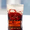 Japanisches Edo Kiriko Fuji Mountain Handgeschliffenes, klares Whiskyglas Blau Grün Schwarz Rot 9oz mit Geschenkbox Kostenloser Versand