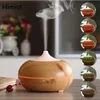 Humidifiers 500ML Electric Essential Oil Aromatherapy Diffuser Wood Grain Air Humidifier For Home Room Fragrance Ultrasonic Aroma Diffuser YQ240122