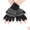 Podgrzewnik stopy rąk podgrzewacze w domu Rękawiczki ogrzewania USB Zimowe biuro pracownik wewnętrzny Half Finger Knitting rękawica Keep Warm Men Men Student Dhngk