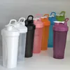 Waterfles 600 ml Eiwitshakerfles Eiwitpoeder Shake Cup voor Gym Ffitness Shaker Schaal Draagbare waterfles Slushy Cup 240122